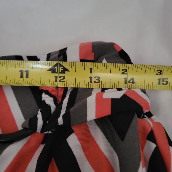 Robert Lewis Leggings Size Medium Very Colorful Geometric Design and Soft Comfy - Picture 8 of 9